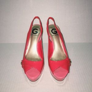 Heels by Guess, pink/salmon